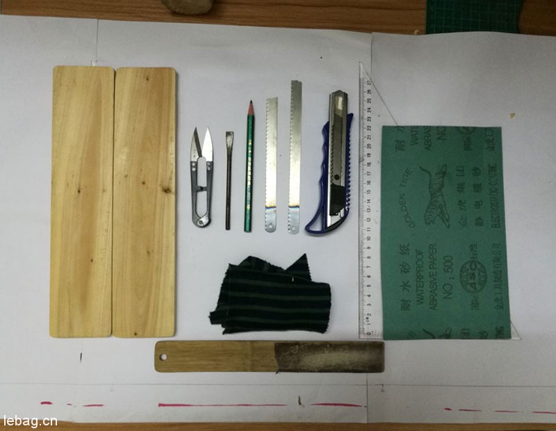 皮革与杉木结合的公文包制作教程-手工皮具