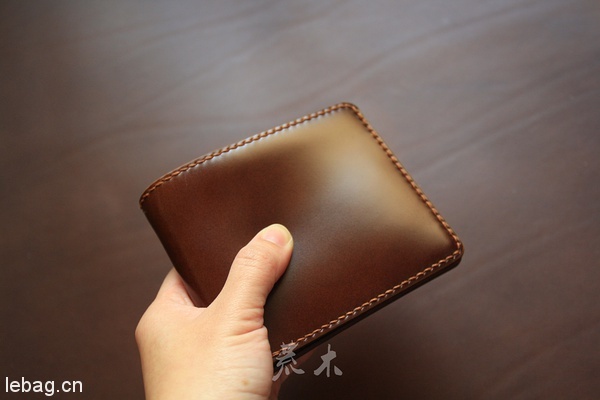 采用日本小川马臀皮做个能用一辈子的钱包-手工皮具
